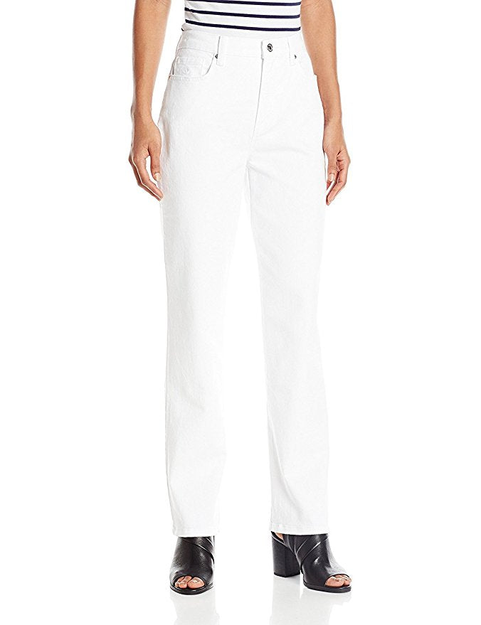Gloria Vanderbilt White Amanda Slimming Jeans - ADDROS.COM